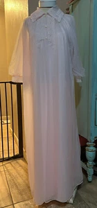 Texsheen Pequeño S Largo Camisón Peignoir Set Vestido Vestido Suave Rosa Vintage - Imagen 1 de 12