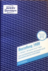 5er Set AVERY Zweckform Bestellung 1406 DIN A5 2 x 50 Blatt  - Bild 1 von 1