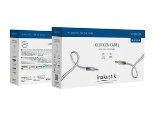 Inakustik PremiumII MP3 Audiokabel 3,5mm klinke - 3,5mm klinke 3m  Neu - Picture 1 of 3