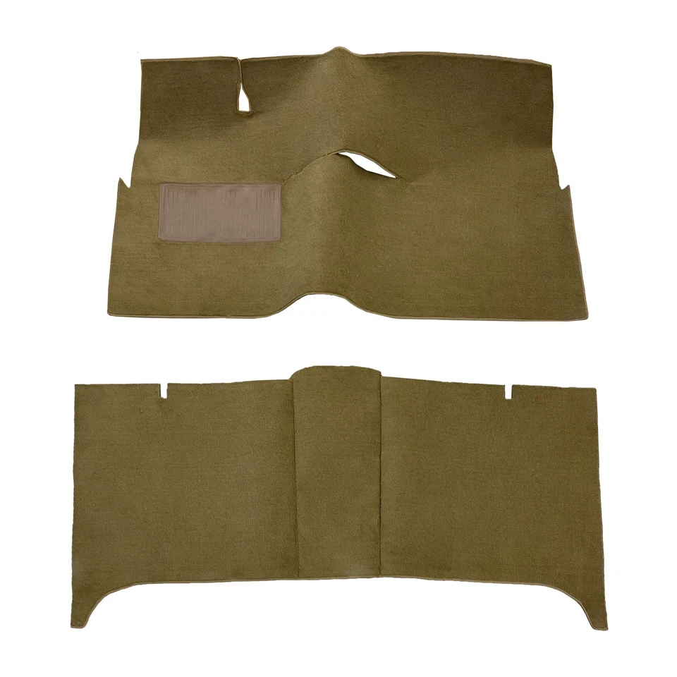 Kit de alfombras delanteras y traseras Nash Ambassador Super 1949-1953 4 puertas negro gris tostado Foto 1 de 4