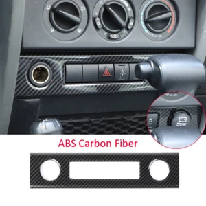 Carbon Fiber ABS Cigarette Lighter Panel Trim Kit For Jeep Wrangler JK 2007-2010 - Imagen 1 de 9