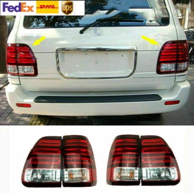 Juego de luces traseras LED para Lexus LX470 2003 2004 2005 lámpara de freno trasero rojo blanco Foto 1 de 4