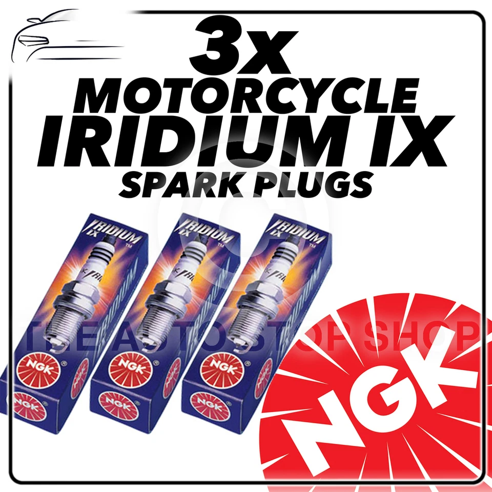 3x Bujías NGK Iridium IX para KAWASAKI 350cc S2, S2A (Mach II) 72->73 #5687 Foto 1 de 1