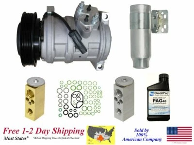 AC A/C Compressor Kit Fits 2000 Plymouth Voyager 3.3L only - Image 1 of 4