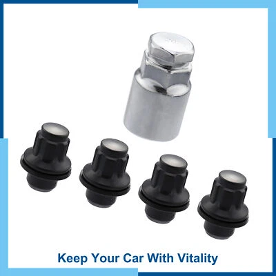 Paquete (5) Juego de tuercas de bloqueo de rueda M12x1,5 tornillo de tuerca antirrobo para Toyota RAV4 Foto 1 de 4