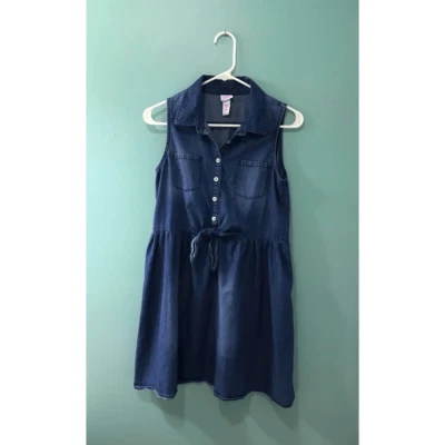 JUSTICE Size 18” Blue Jean Denim Dress — 第 1/3 张图片