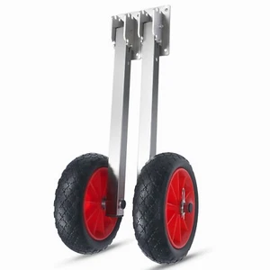 Heavy Duty Dinghy Transom Launching Wheel for Boat Angle Adjustable S.S Support - Picture 1 of 8