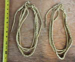 2 Gold Stanbury Marching Band Jacket Shoulder Braids - Picture 1 of 1