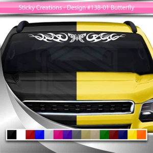 138-01 BUTTERFLY Decal Sticker Windshield Window Vinyl Graphic Tribal Butterfly - Picture 1 of 5