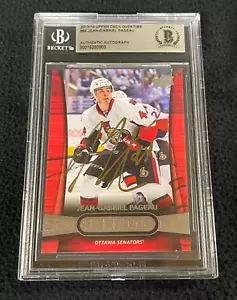 J.G. Pageau Signed 2013/14 UD Overtime Rookie Card #64 BAS Certified - Picture 1 of 2