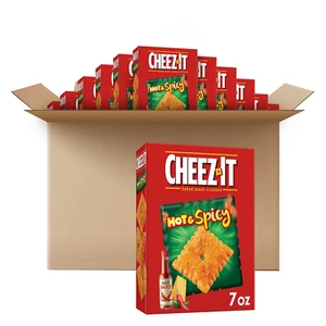 Cheese Crackers, Baked Snack Crackers, Office and Kids Snacks, Hot and Spicy, 5. - Picture 1 of 12