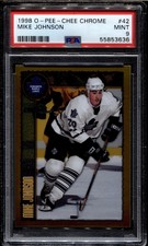 1998 O-Pee-Chee Chrome OPC #42 Mike Johnson PSA 9 Mint POP 1 Highest Maple Leafs