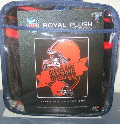 Cleveland Browns NFL Blanket Throw Plush 40 x 50" Cover