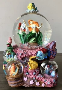 Disney The Little Mermaid Under The Sea Musical Multi Globes - 9" - See Desc - Picture 1 of 6