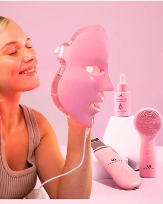 ✅LED Face Mask Light Therapy Premium Spa Kit (4 Pcs) - Ultrasonic Sonic Scrubber - Image 1 of 4