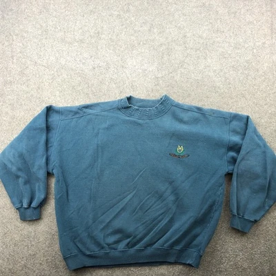 Vintage Members Only Sweater Mens Large Blue Crewneck Pullover Embroidered 90s - Image 1 of 4