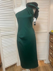 Nuevo con etiquetas Vestido Formal Betsy & Adam Para Mujer Asimétrico con Volantes Baile de graduación talla 10 de - Imagen 1 de 8