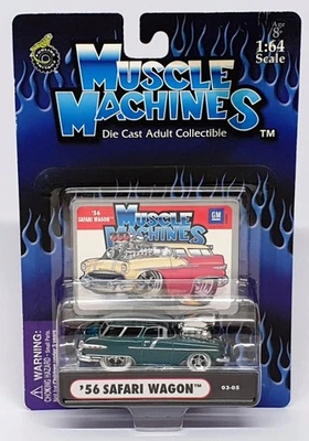 Pontiac Safari Wagon 1956 Muscle Machines escala 1/64 71161 03-05 - verde Foto 1 de 4