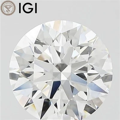 F Color VVS2 Clarity 2.00 CT. CVD Lab Grown Diamond with IGI Certified Round Cut - Image 1 of 4