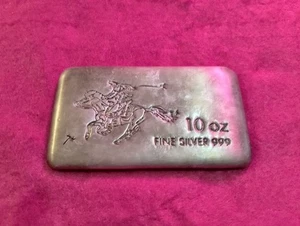 10 oz SilverTowne Pony Silver Bar patina - Picture 1 of 2