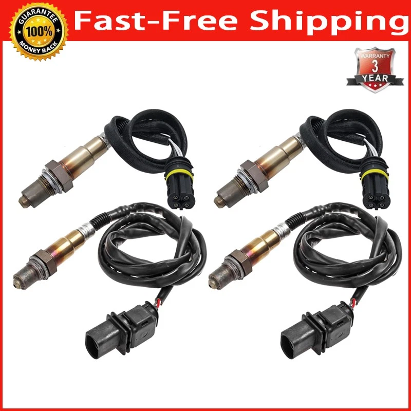 4件装氧气传感器上游+下游适用于2006-2010宝马550i 650i 4.8升V8 O2传感器 — 第 1/4 张图片