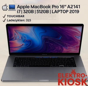 💻 Apple MacBook Pro 16”  A2141 | i7 | 32GB | 512GB |  Laptop 2019 ✅ TOUCHBAR - Bild 1 von 24