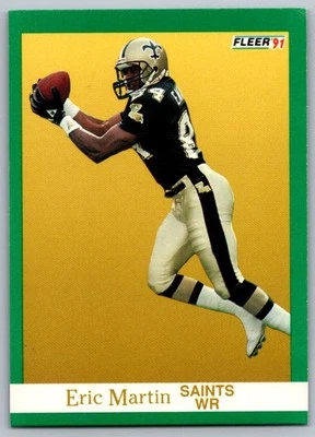 1991 Fleer Eric Martin New Orleans Saints #298 - Image 1 of 2