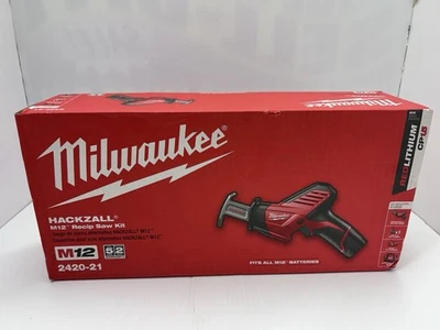NEW Milwaukee 2420-21 M12 12-Volt Li-Ion Cordless HACKZALL Reciprocating Saw Kit - Image 1 of 4