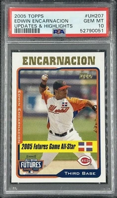 Edwin Encarnacion 2005 Topps Updates & Highlights PSA 10 Blue Jays Reds - Image 1 of 2