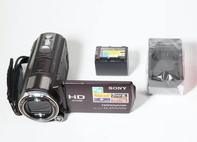 SONY HDR-CX560V Digital Video Camera Handycam Brown Tested Work Used Japan - Image 1 of 4