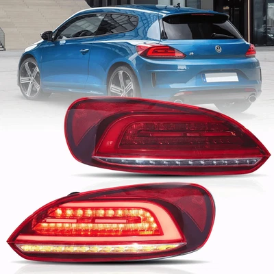 Juego completo de luces traseras LED rojas para VW Scirocco III 2008-2014 Lightbar y dinámico - Imagen 1 de 4