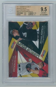 2017 Bowman's Best Max Scherzer, Kopech Gold Refractor 36/50 BGS 9.5 Gem Mint - Picture 1 of 2