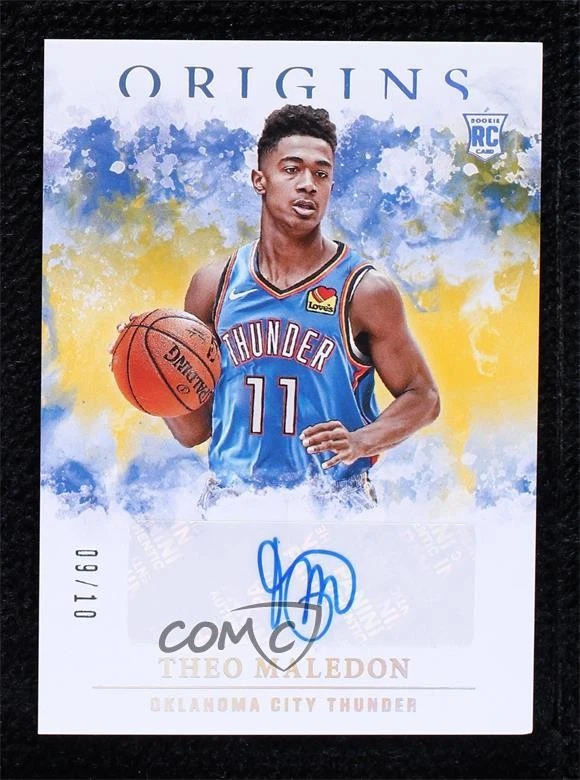 2020-21 Panini Origins Rookie Auto Gold /10 Theo Maledon #RA-MAL Auto RC - Image 1 of 2