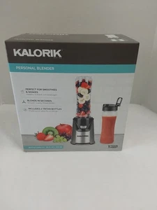 Licuadora personal Kalorik con base de acero inoxidable (2) 20 OZ Botellas Tritan ¡NUEVO EN CAJA! - Imagen 1 de 4