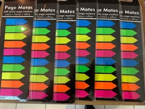 1200 Jot Adesivi NoteFlags Adesivi Segnapagine Post Indice Etichette COLORI ASSORTITI - Foto 1 di 2