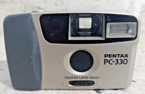 Pentax PC-330 analoge Kompaktkamera 35 mm 26 mm. Getestet. Funktioniert.  - Bild 1 von 7