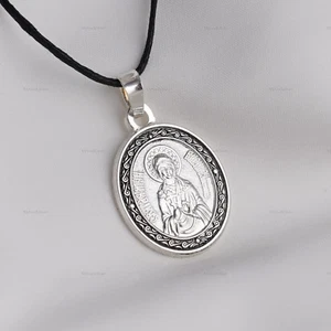 HEILIGE VERONIKA Orthodoxe Ikone Anhänger Halskette Damen Schmuck Geschenk Икона Веринея - Bild 1 von 3