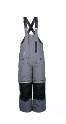 STRIKER ICE WOMEN'S PRISM BIB Overalls Size 12 gray Sureflote Hydrapore 5000 - Image 1 of 4