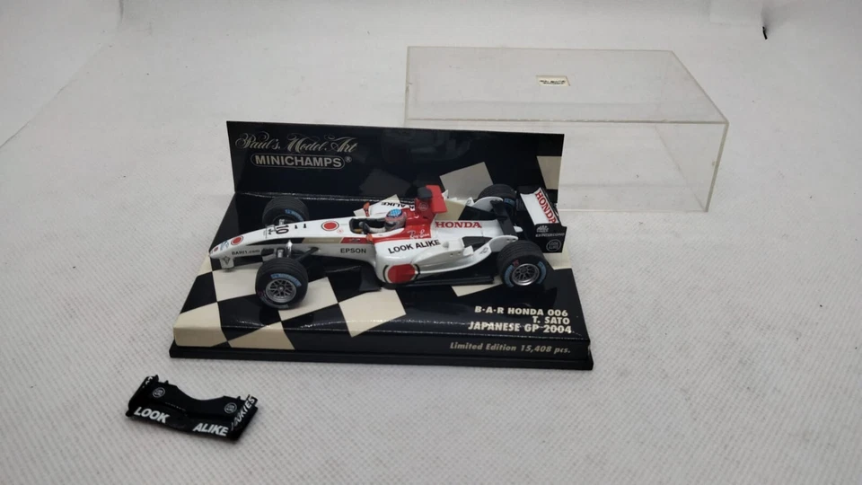 MINICHAMPS B.A.R. HONDA 006 T. SATO JAPANESE GP 2004 ED. LIM. 15408pz SCALA 1:43 - Immagine 1 di 4
