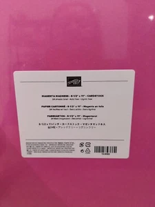 Stampin' Up! 8.5x11 Cardstock MAGENTA MADNESS Full Pack 24 Sheets - Picture 1 of 2