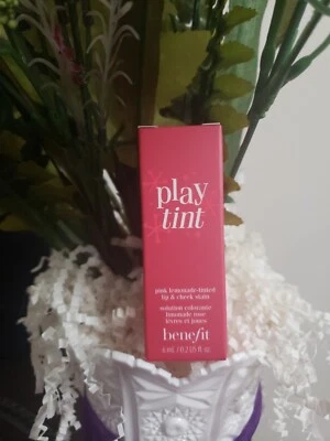 Benefit Play Tint 6.0ml/0.2oz "Pink Lemonade" Travel Size NIB $28 - Image 1 of 4