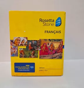 Rosetta Stone French level 1, 2, 3 S w/activation code Pc Windows Mac - Picture 1 of 17