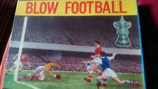 Vintage English Blow Football Game with Tin Litho Goalies England Glevum  Games