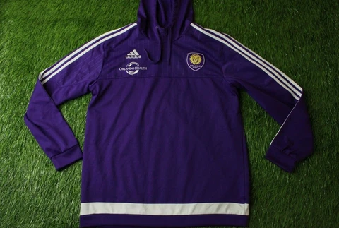 ORLANDO CITY 2014-2015 FOOTBALL HOODIE SWEATER TRAINING ADIDAS ORIGINAL SIZE XL Cover