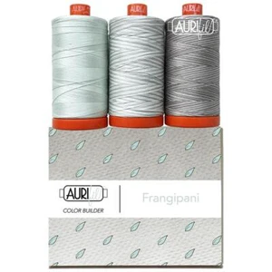 AURIFIL 50wt COLOR BUILDER Frangipani silve Thread 3 SPOOLS 100% Cotton 1422 yds - Picture 1 of 1