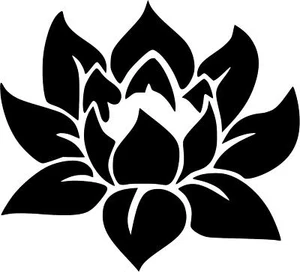 Lotus Flower Namaste Vinyl Decal Sticker U Pick SIZE + COLOR - Picture 1 of 2