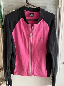 Air Jordan PINK Track Suit Jacket Top RARE Rhinestones Vntg NIKE NBA Zip Sz XXL - Picture 1 of 6