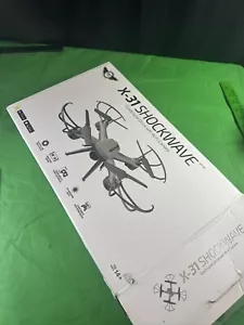 X 31 Shockwave Quadcopter Drone Wi Fi Camera Sky Rider New Open Box W Controller - Picture 1 of 8