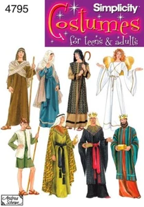 Simplicity 4795 Nativity Costume Pattern for Adults & Teens XS-XL - Picture 1 of 4