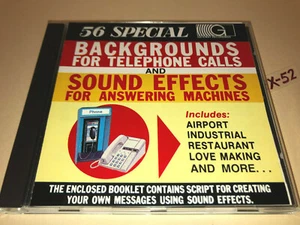 Background Sound FX Effects CD Telephone Calls Answering Machines Airport Resta - Picture 1 of 3